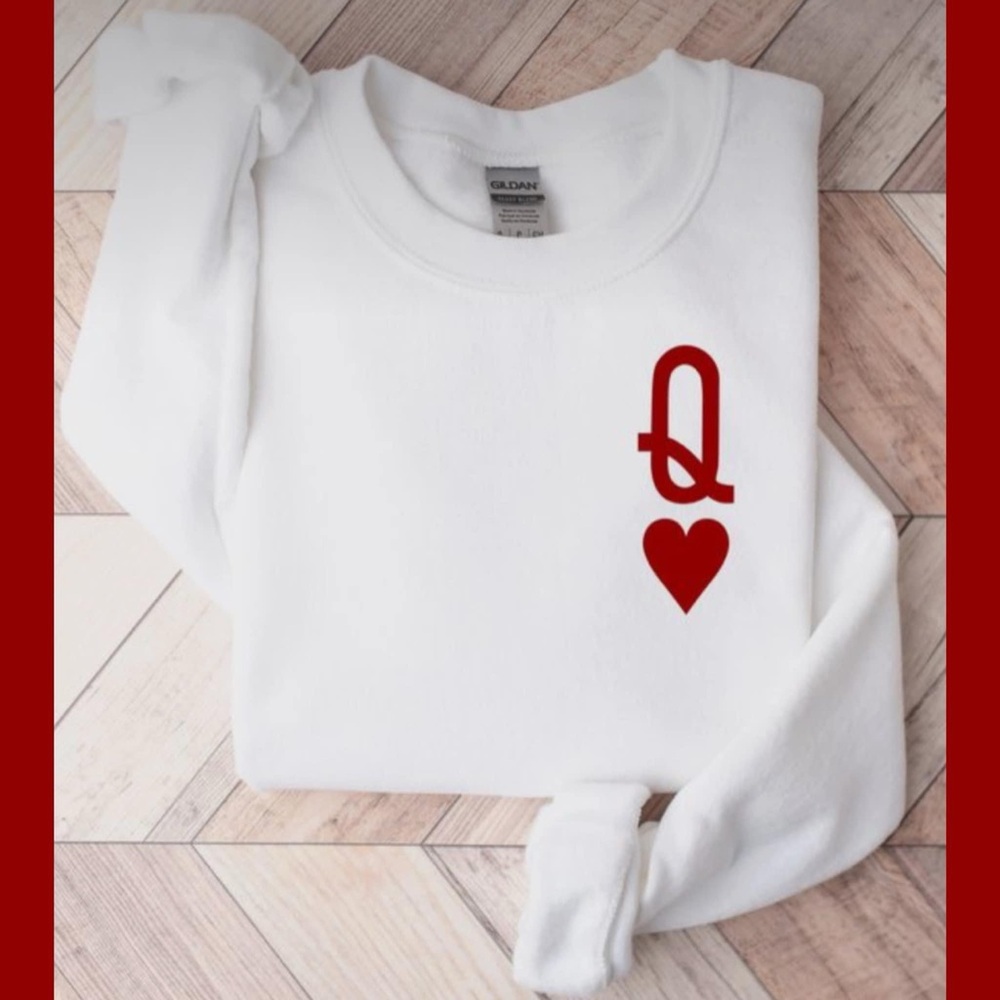 White Fleece Crewneck Sweatshirt